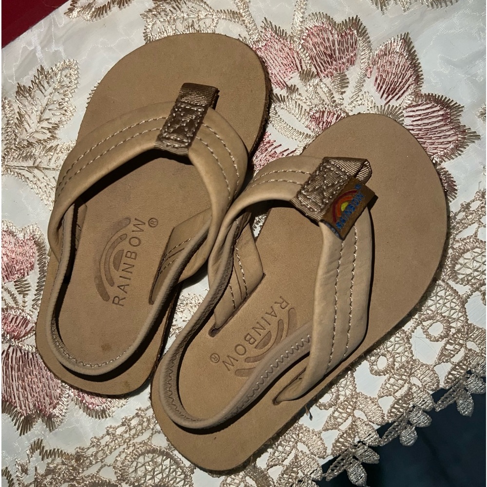 Toddler Rainbow Flip Flops size 5/6
